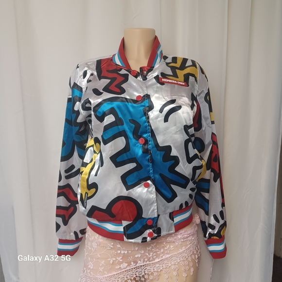 MEMBERS ONLY SIZE S Colorful Graphic Women's Jacket - Picture 2 of 16